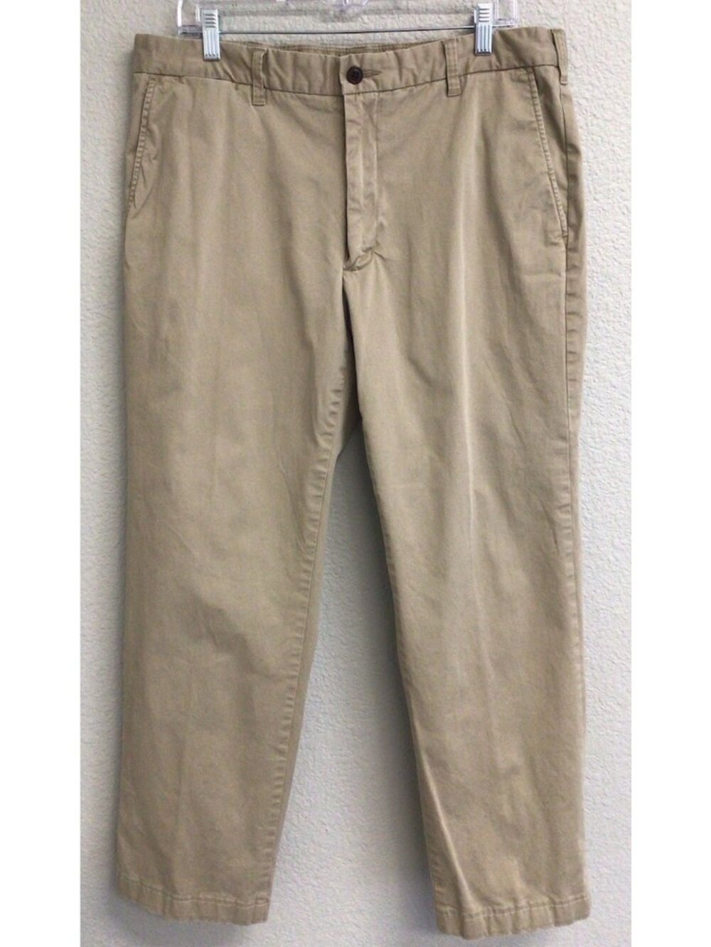 Lands' End Men's Traditional Fit Chino Pants Size 36 Khaki Beige